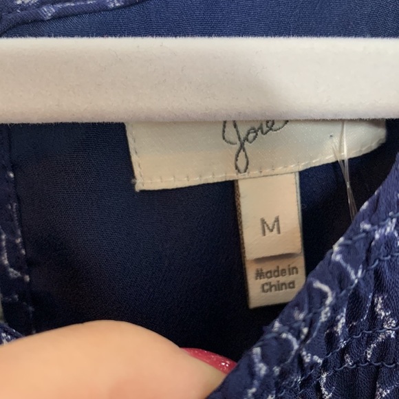 Joie Snake Print Smoked Navy Blue Sleeveless Silk Mini Dress size Medium - Picture 5 of 9